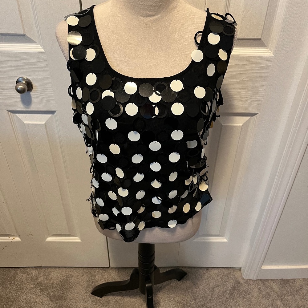 Spanner size L beaded tank top